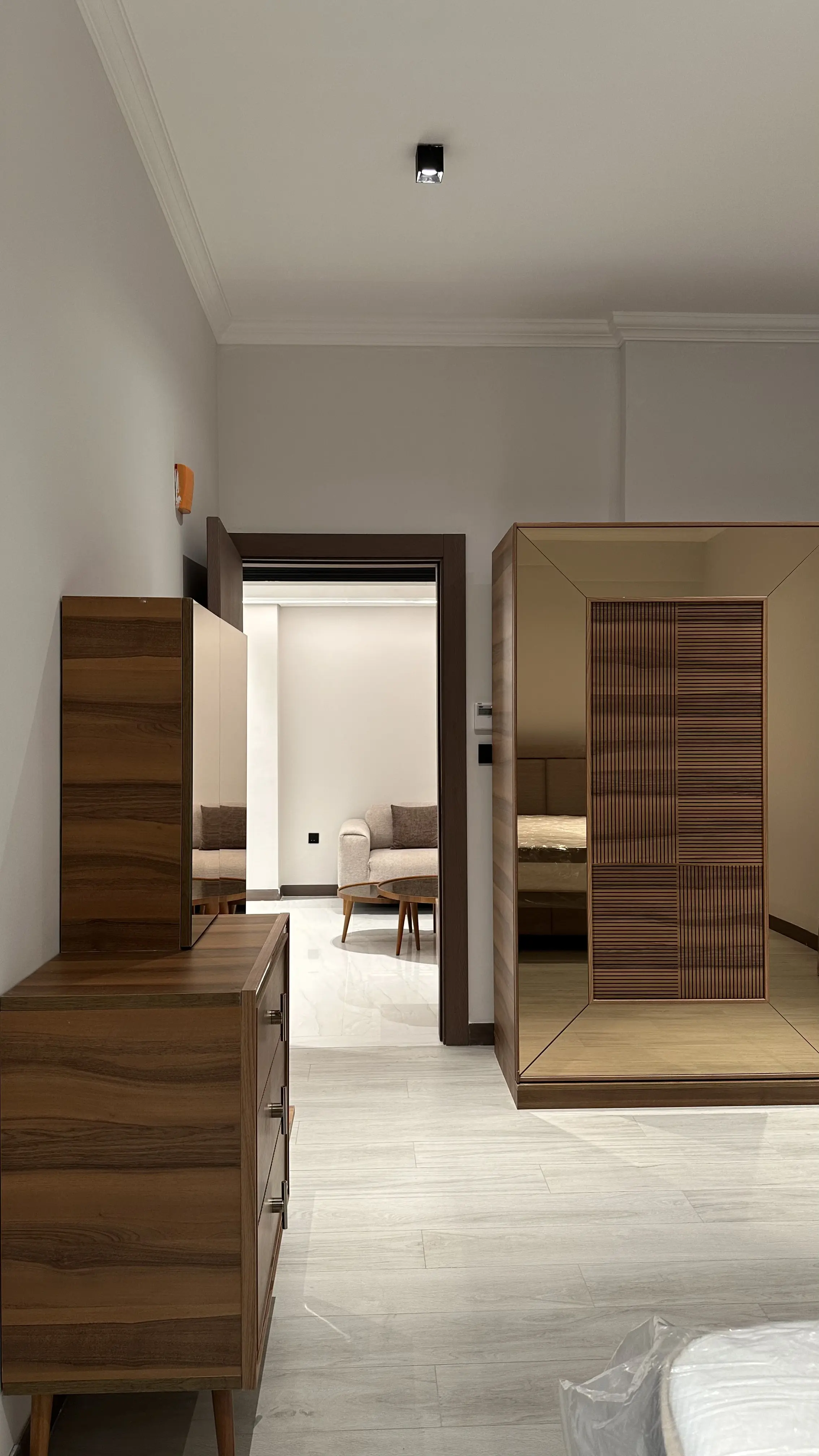 Elegant villa entrance in Alwaab